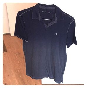 John Varvatos blue polo shirt